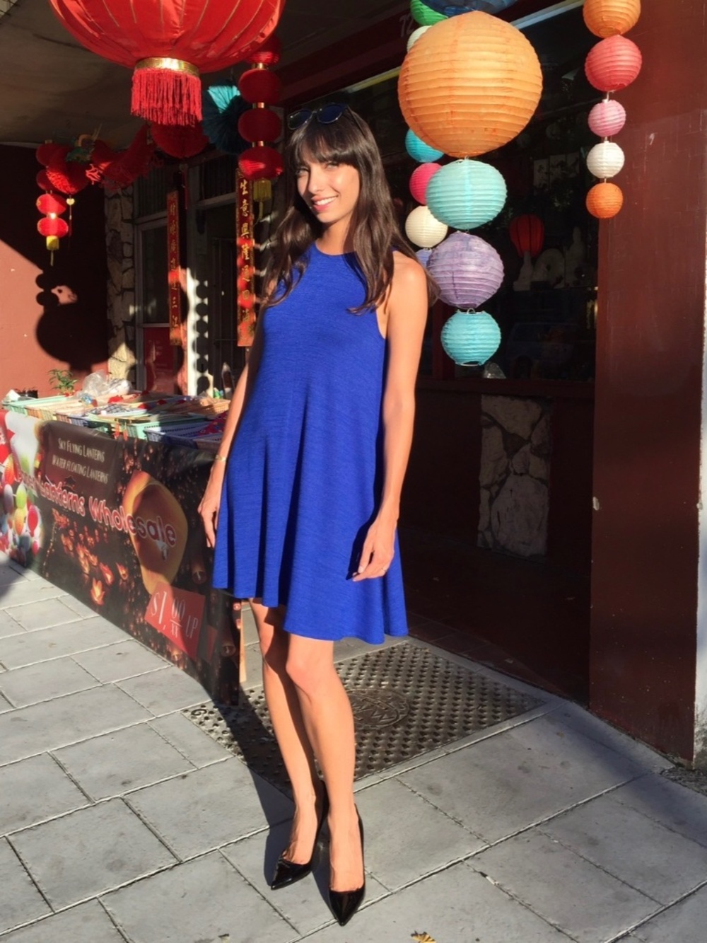 Blue Aritzia summer dress